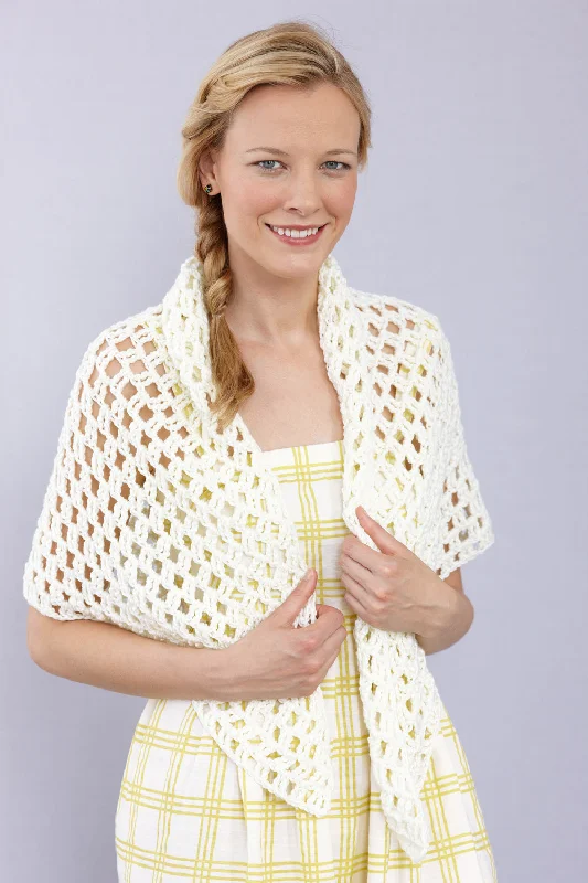 Modern Lace Shawl (Crochet) - Version 2 Elegant Velvet Shawl Wrap