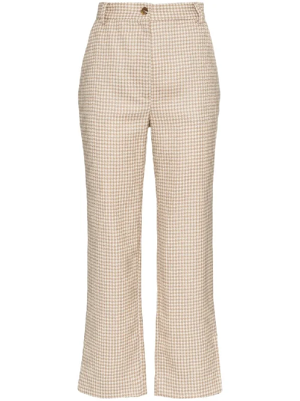 willow houndstooth wool trousers Trousers Lace Delicate
