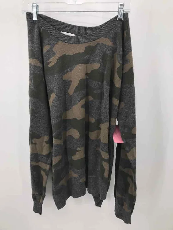 Pre-Owned Stitches & Stripes Grey Size XL Camo Sweater Houndstooth Herringbone Solid