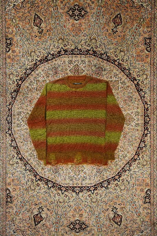 Song for the Mute OVERSIZED SWEATER(ORANGE) Notch Collar Peter Pan Collar Cowl Neck