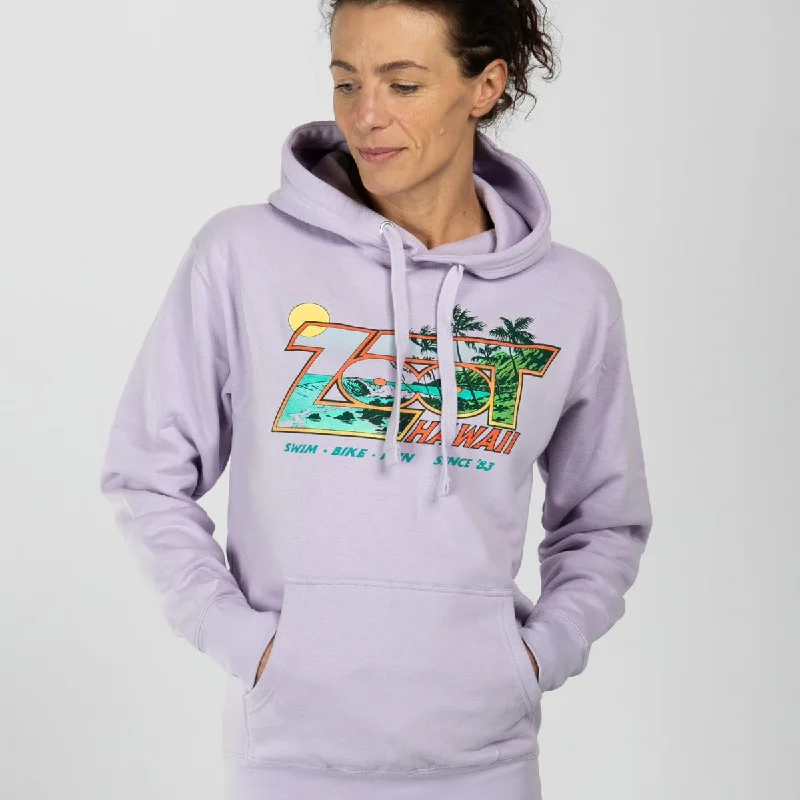 Unisex Hawaii 83' Hoodie - Lavender Hoodie with Slim Fit Tailored Modern