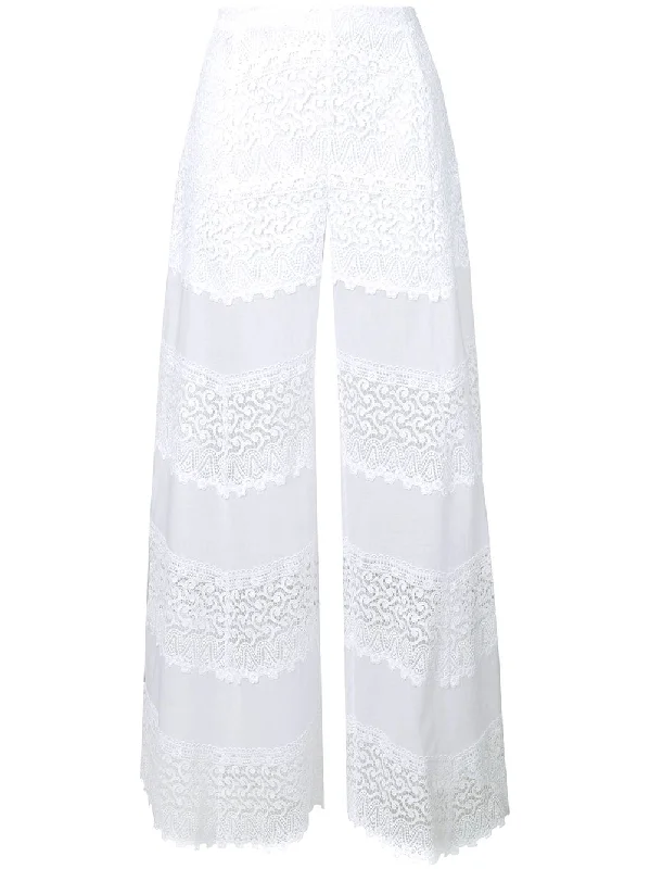 flared lace trousers Trousers Flared Retro