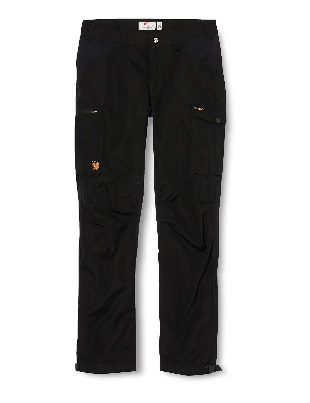 Fjallraven Womens Kaipak Trousers Curved W Pants, Black, 38 Trousers Travel Practical