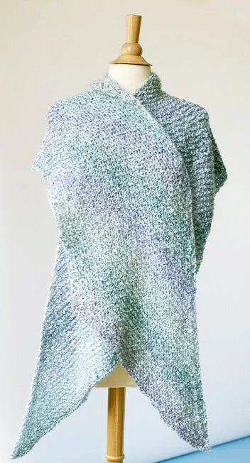 V Shawl (Knit) - Version 1 Stylish Cashmere Shawl Wrap