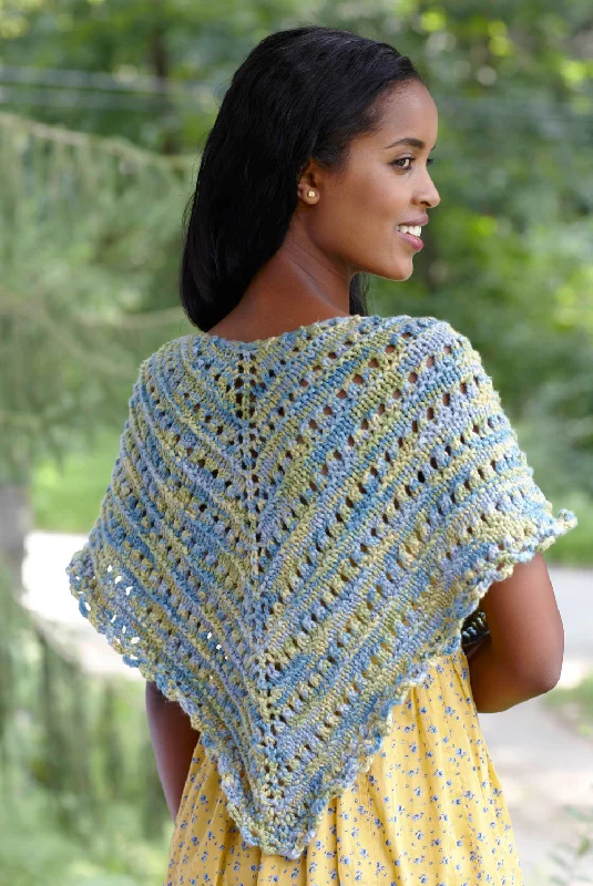 Sun And Sea Shawl Pattern (Knit) Cozy Fleece Shawl Scarf