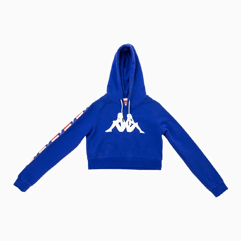 Women's Authentic La Berry Cropped Hoodie Hoodie with Contrast Stitching Detailed Premium