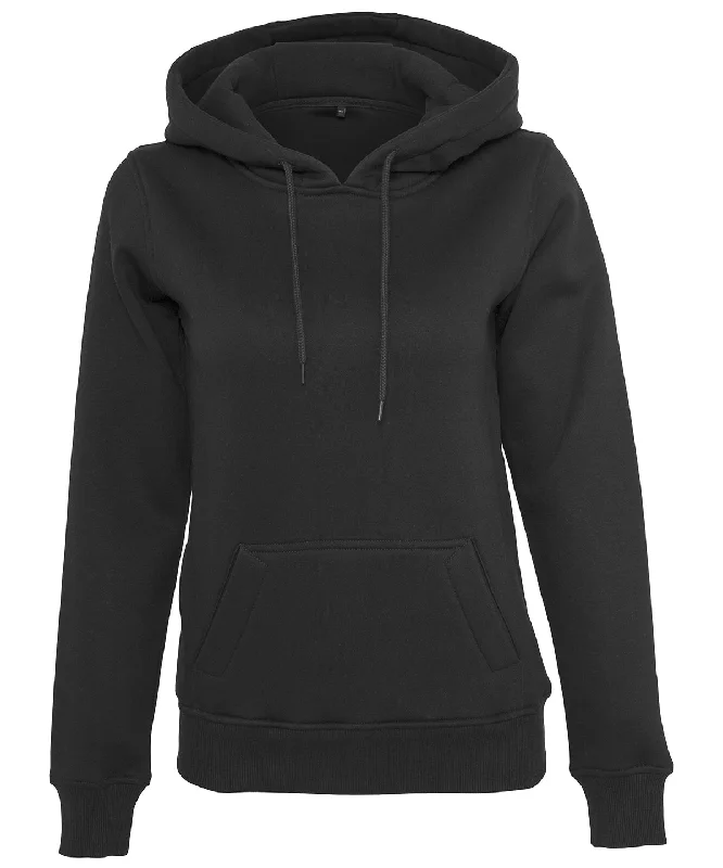 Black - Women's heavy hoodie Hoodie with Applique Textured Unique