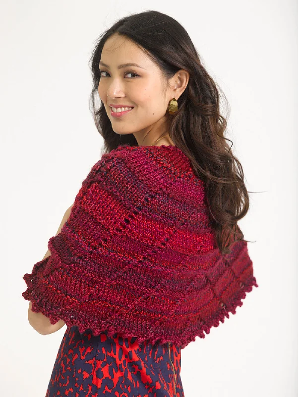 Half Circle Shawl Pattern (Knit) Soft Pashmina Shawl Wrap