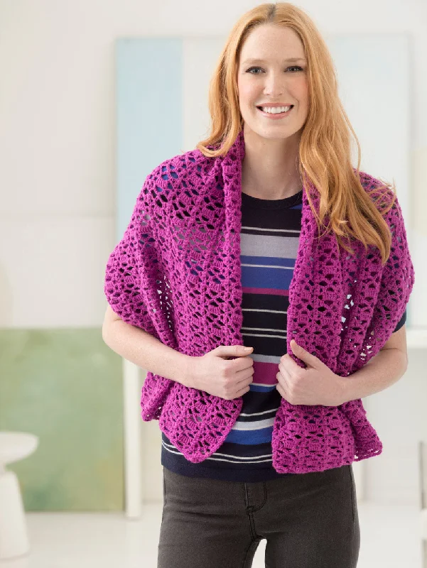 Cabo San Lucas Shawl (Crochet) Chic Floral Print Shawl