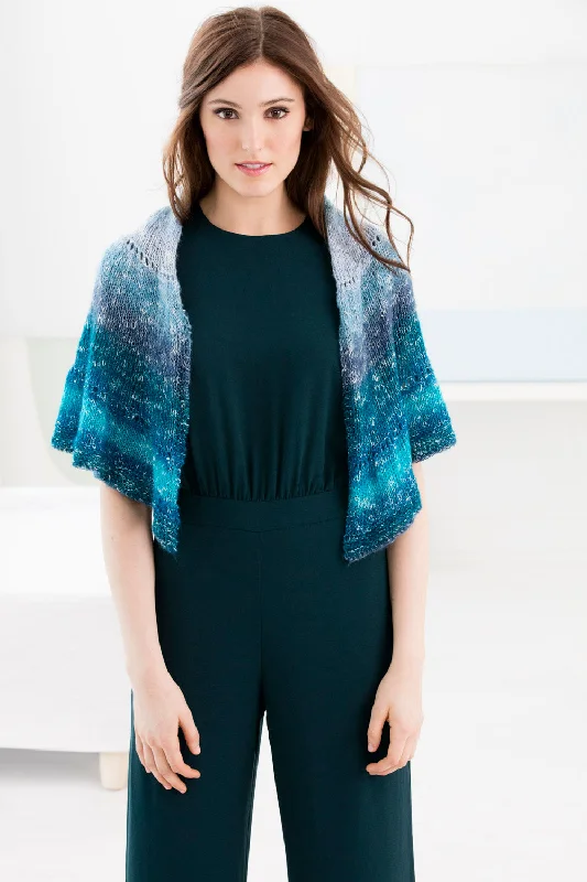 Easy Half Circle Shawl (Knit) Cozy Wool Shawl Poncho