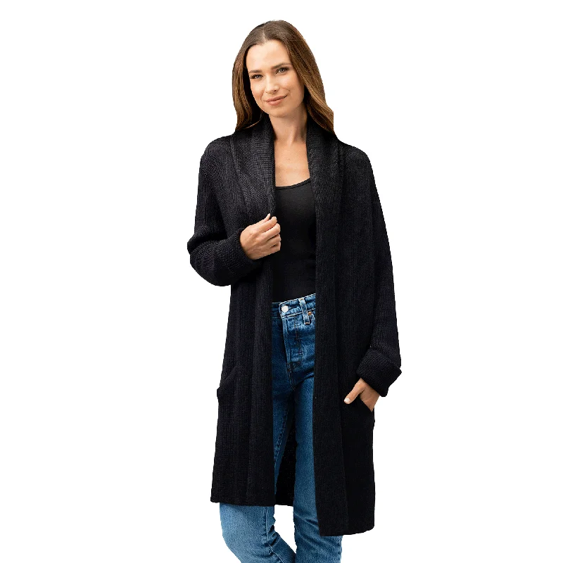 Jena Sweater Boat Neck Shawl Collar Notched Collar