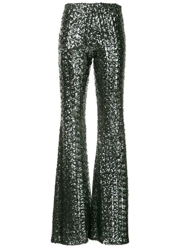 Harmon sequined flared trousers Chinos Cotton Straight Leg