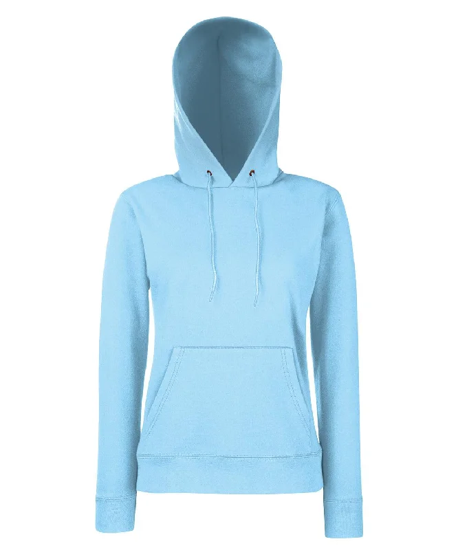 Sky Blue - Women's Classic 80/20 hooded sweatshirt Hoodie with Drop Shoulder Relaxed Streetwear