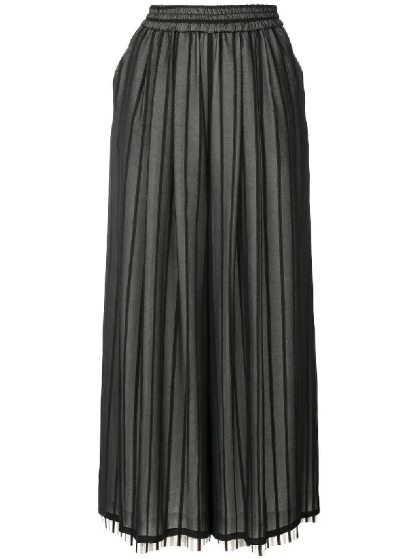 wide leg striped trousers Trousers Trousers Formal