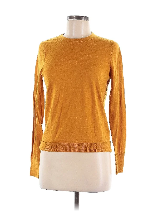 Wool Pullover Sweater Bishop Sleeve Elegant