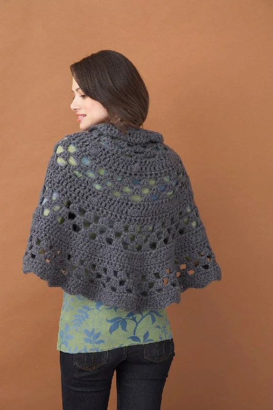 Crochet Half Moon Shawl Pattern (Crochet) Fashionable Pashmina Shawl