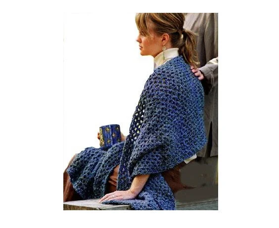 Prayer Shawl Healing Shawl Pattern (Crochet) - Version 2 Soft Wool Shawl Wrap