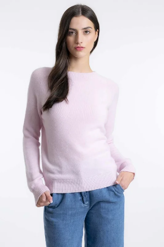 Cashmere Raglan Sweater Transparent Opaque Sheer