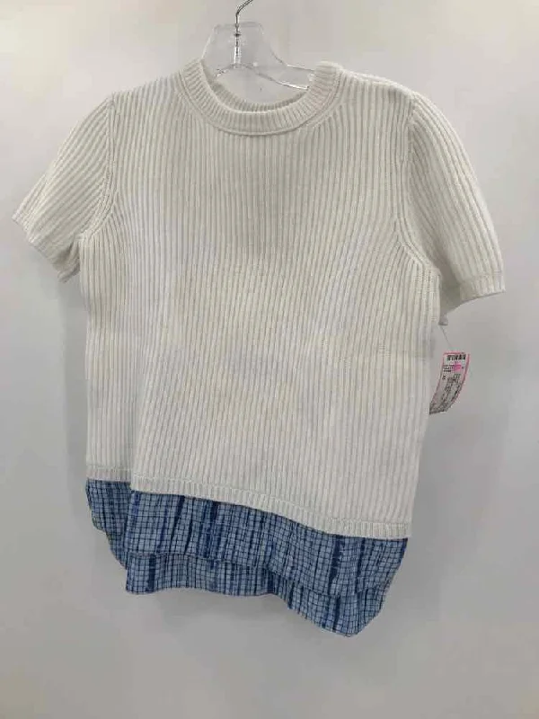 Pre-Owned Tory Burch Ivory Size XS Sweater Tailored Straight A-Line