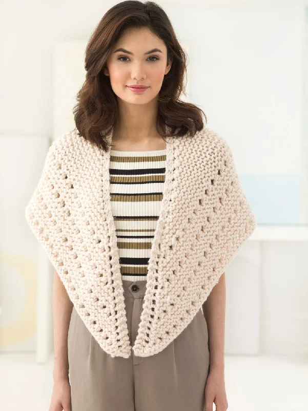 Lady Violet's Shawl (Knit) Trendy Embroidered Shawl Wrap