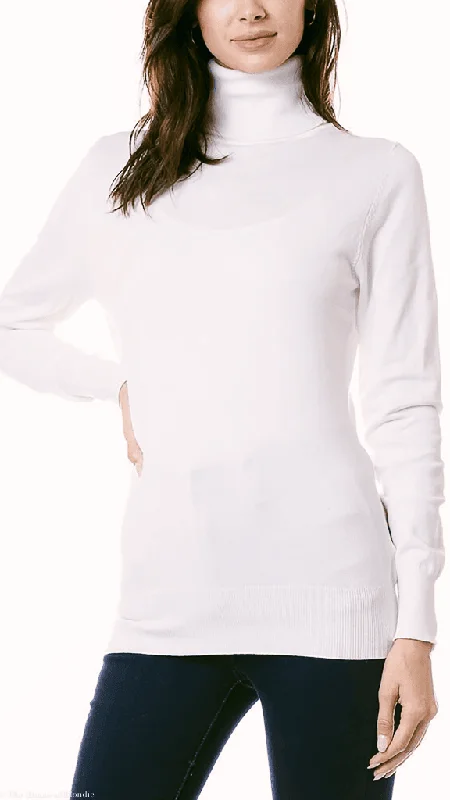Clarissa Turtleneck Pullover Knit Sweater (4 Colorways) Shawl Collar Sweater