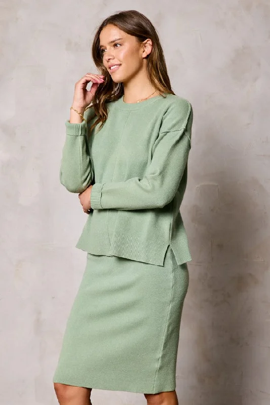 Toasted sage sweater set Sweater Knitwear Pullover