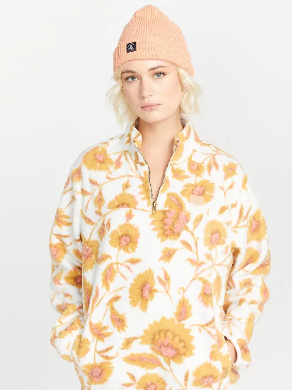 Pheelin It Mock Neck Pullover Sweatshirt - Dijon Sabrina Neck Pullover