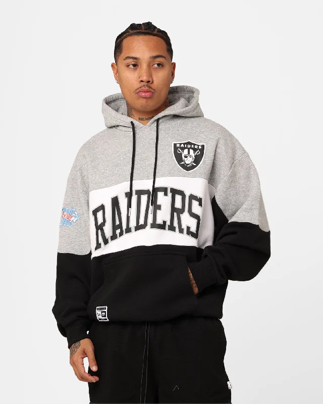 New Era Las Vegas Raiders Panel Hoodie Black Hoodie with High Neck Warm Protective