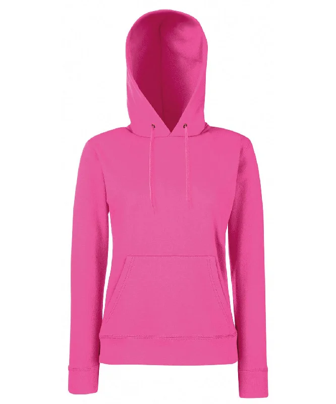 Light Pink - Women's Classic 80/20 hooded sweatshirt Hoodie with Puffed Sleeves Voluminous Trendy