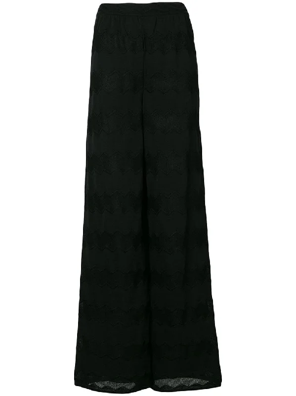 embroidered palazzo trousers Trousers cozy comfortable