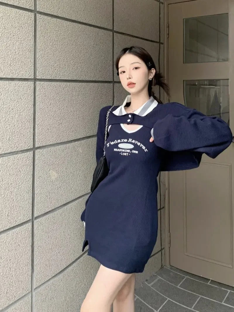 Short skirt suit