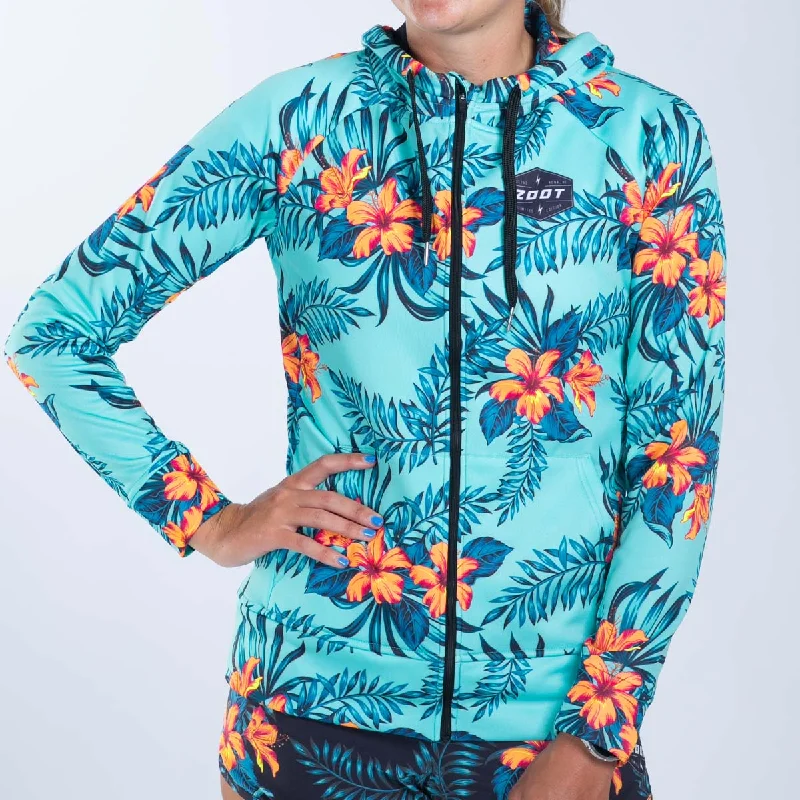 Women's Ltd Run Thermo Hoodie - Hula Hoodie Jacket Zipper Layering