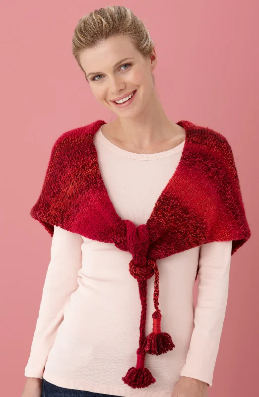 Tasseled Shawl (Knit) Trendy Sheer Shawl Wrap