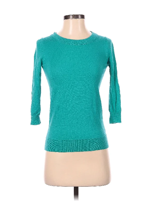 Pullover Sweater Gathered Sleeve Pullover