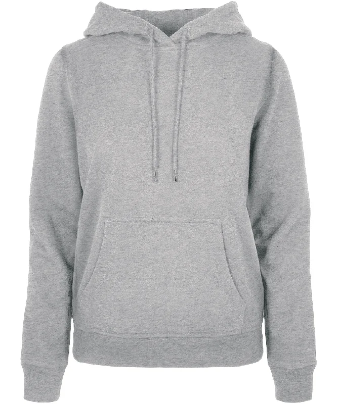 Heather Grey - Women's basic hoodie Hoodie with Hidden Zipper Minimalist Clean