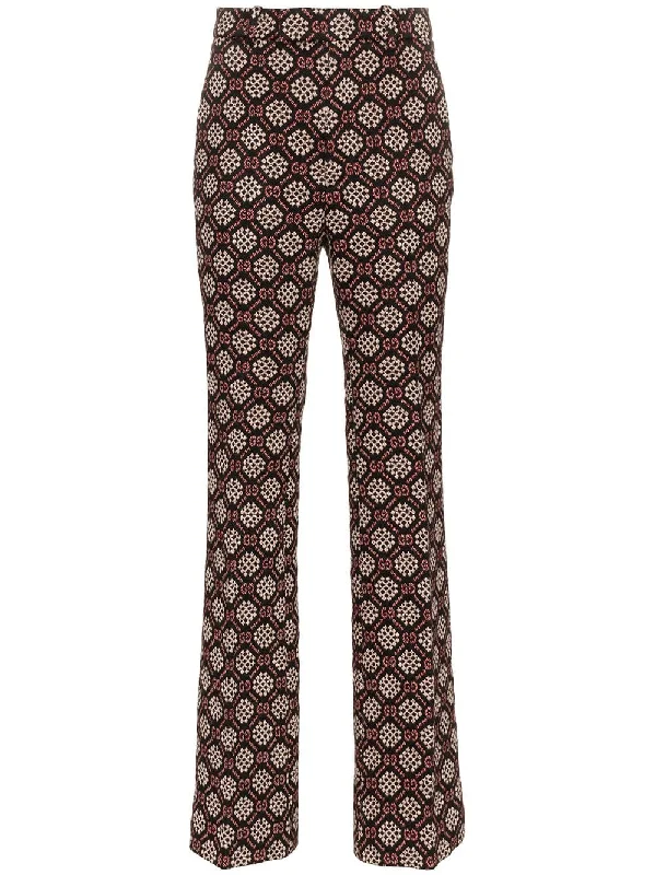 GG diamond wool trousers Trousers Lace Delicate