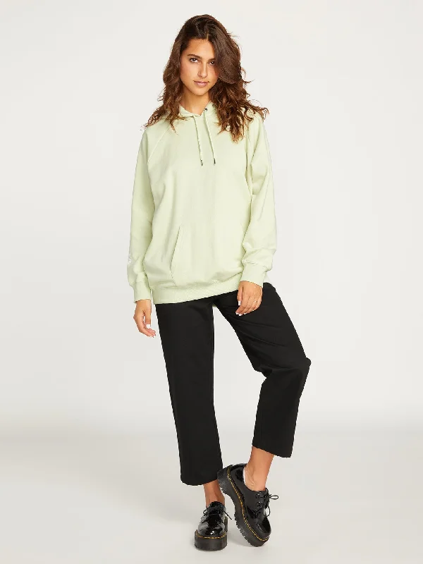 Truly Stoked Boyfriend Pullover Hoodie - Sage Solo Sleeve Pullover