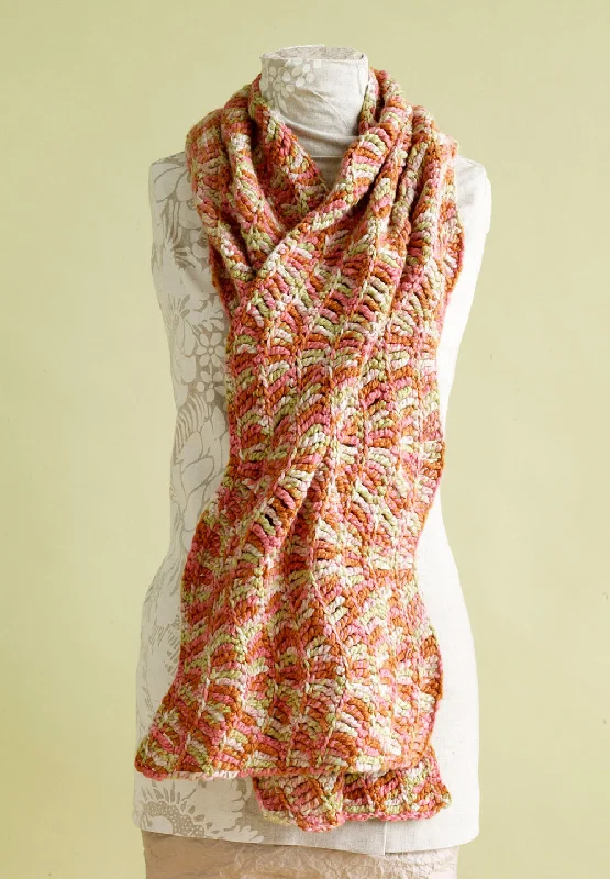 Wildflower Ripple Shawl Pattern (Crochet) Warm Cashmere Shawl Scarf