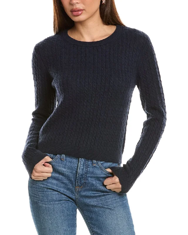 Magaschoni Baby Cable Cashmere Pullover Textured Knit Design