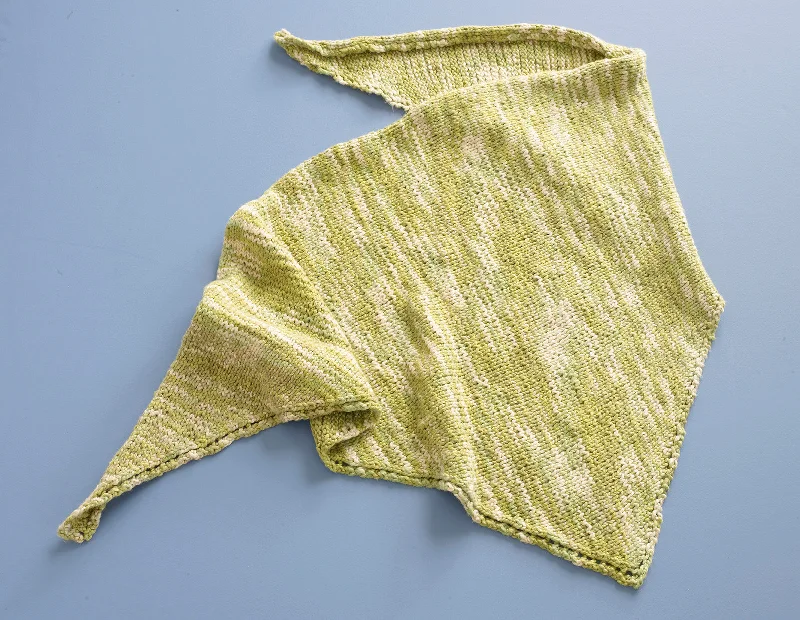 Knit Triangle Shawl Pattern (Knit) Trendy Oversized Shawl Cape