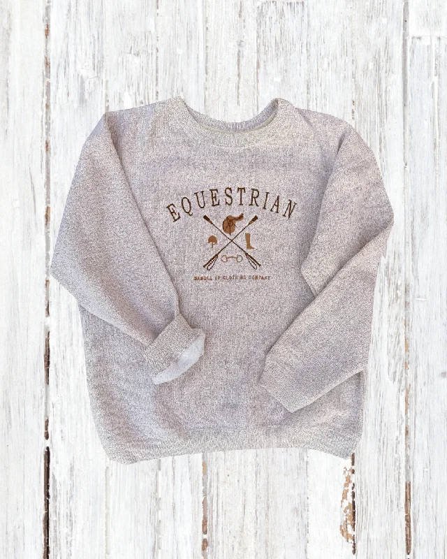 EQUESTRIAN KNIT SWEATER Transparent Opaque Sheer