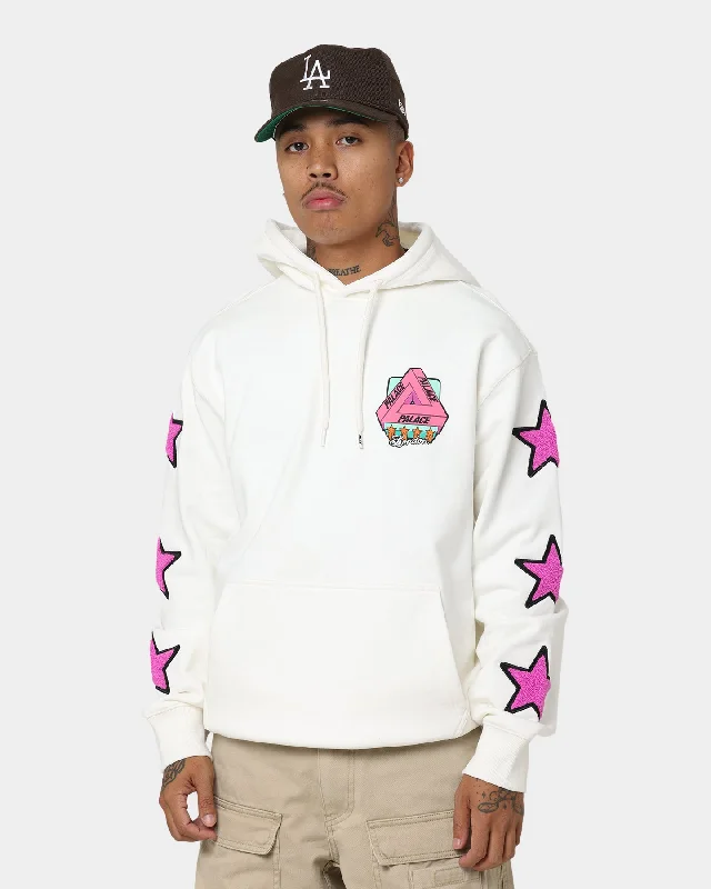 Palace Start It Up Hoodie White Hoodie with Relaxed Fit Easy Casual