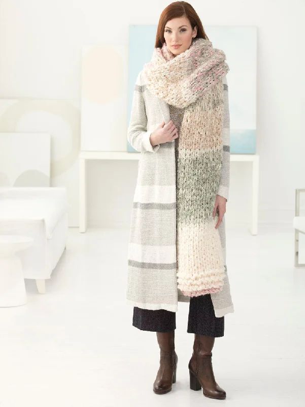 3 Strand Grande Shawl (Knit) Fashionable Silk Shawl Wrap
