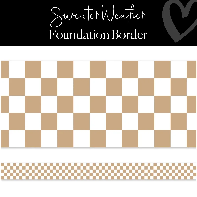 Sweater Weather | Bulletin Board Border | Schoolgirl Style Thin Thick Dense