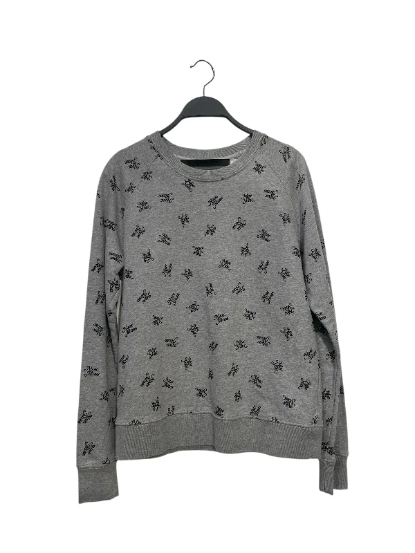 MARC JACOBS/Sweatshirt/XS/Gray/Cotton/All Over Print/M4008007-032 Hoodie with Button Classic Timeless