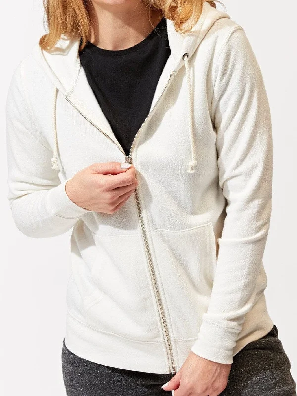 Triblend Zip Hoodie Hoodie with Mesh Breathable Sporty