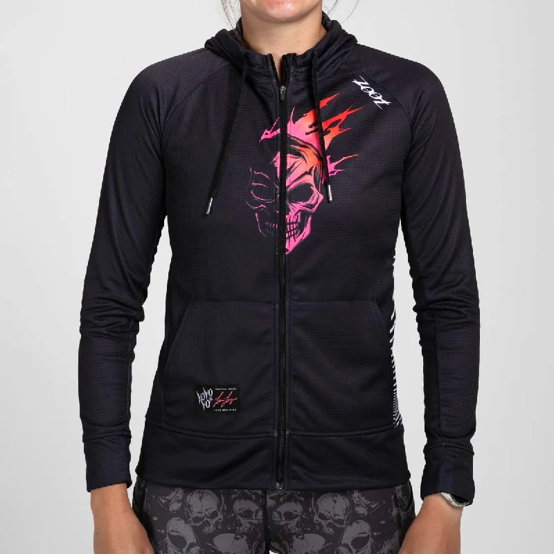 Women's Ltd Run Thermo Hoodie - Darkside Hoodie with Zipper Versatile Modern