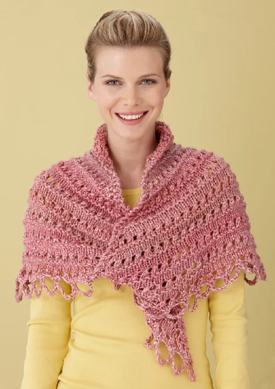 Lace Shawl Pattern (Knit) Cozy Woolen Shawl Scarf