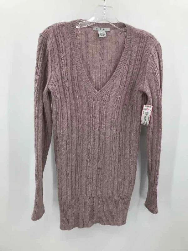 Pre-Owned Cabi Purple Size Small Sweater Slim Fit Regular Fit Oversized