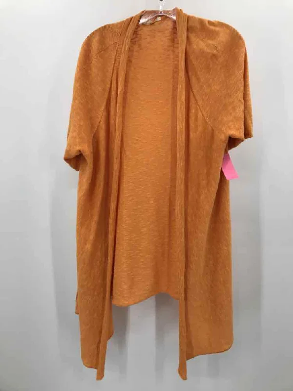 Pre-Owned Eileen Fisher Yellow Size 1X Sweater High Neck Crew Neck V-Neck